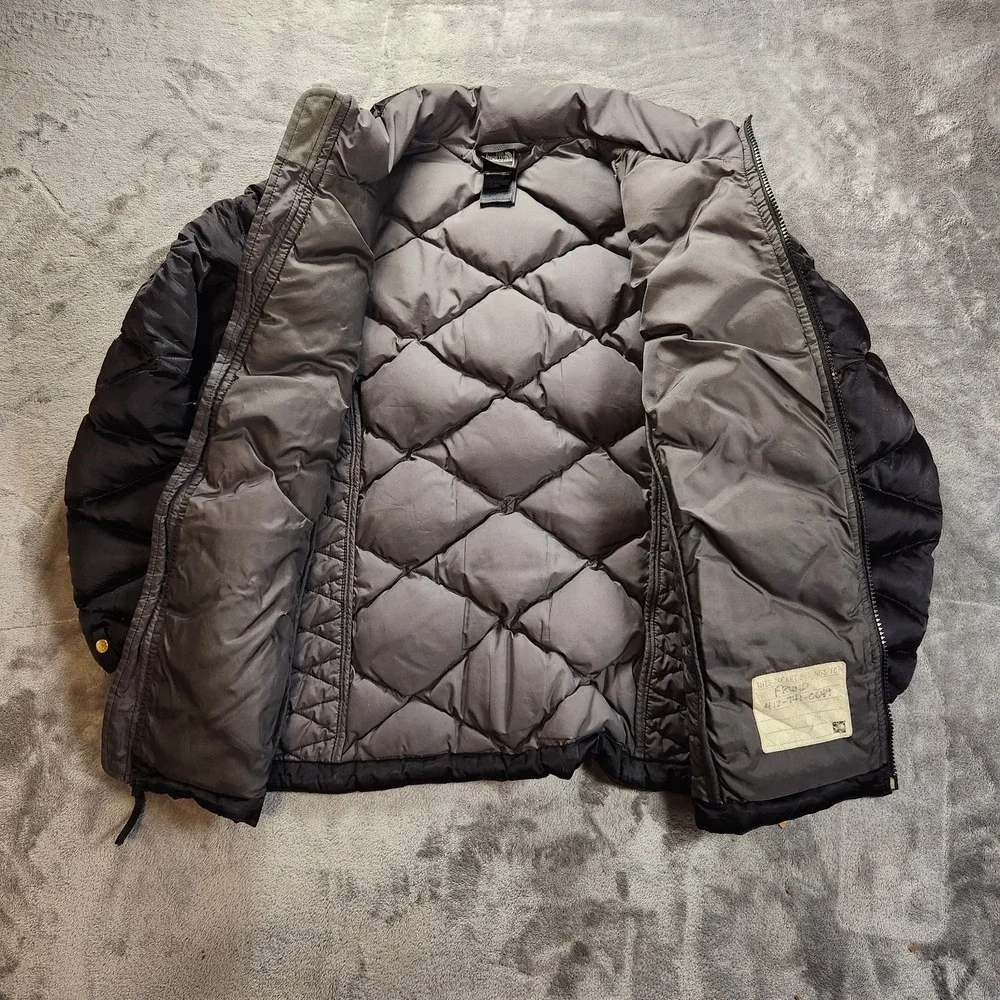 The North Face Jacket Girls Large Black Aconcagua 550 Down Puffer Quilted